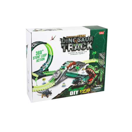 Игровой набор Автотрек Наша Игрушка для мальчиков с динозаврами и машинкой