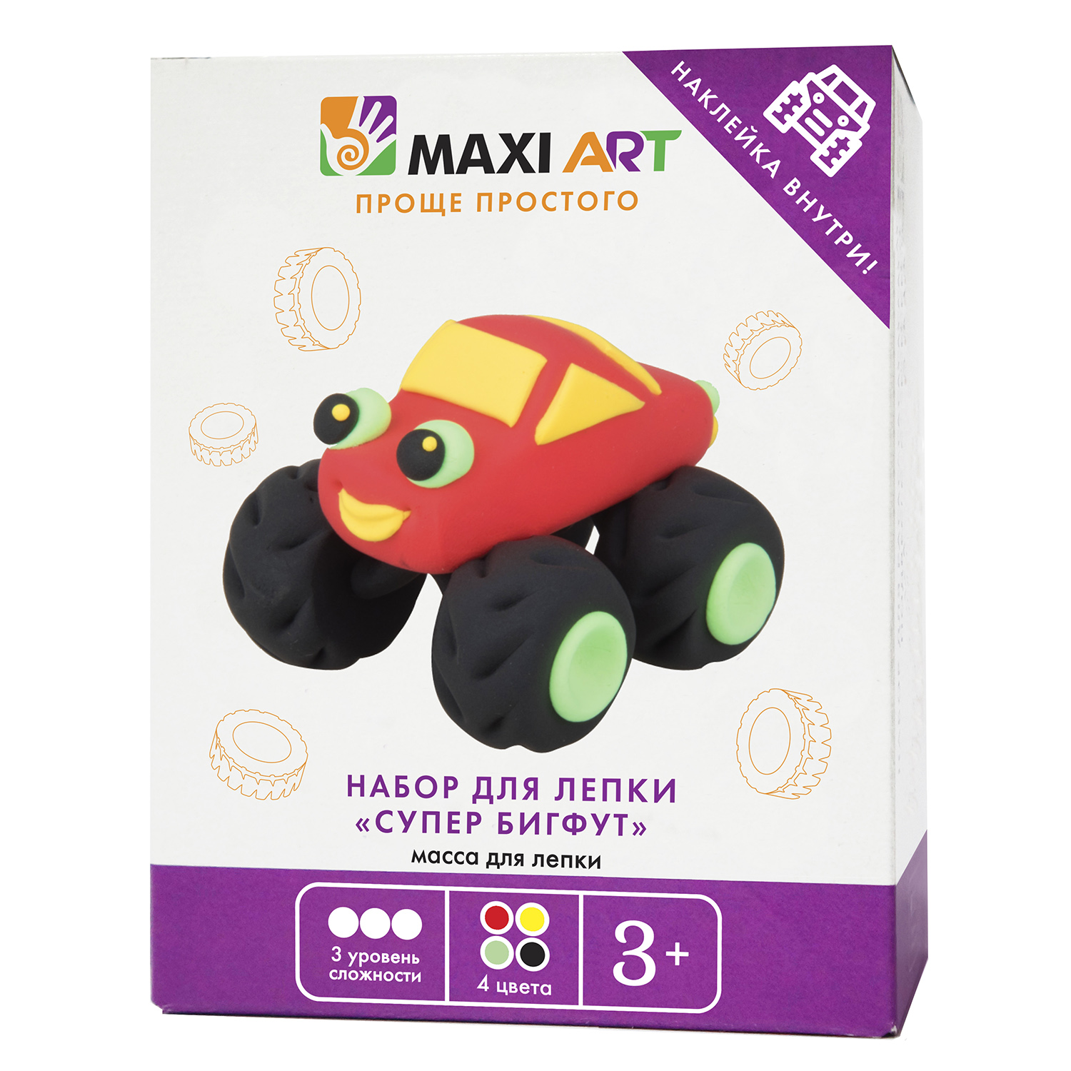 Набор для лепки Maxi Art Супер Бигфут МА-0816-04 - фото 1