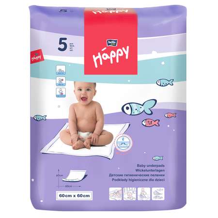 Пеленки Bella baby Happy 60*60см 5шт