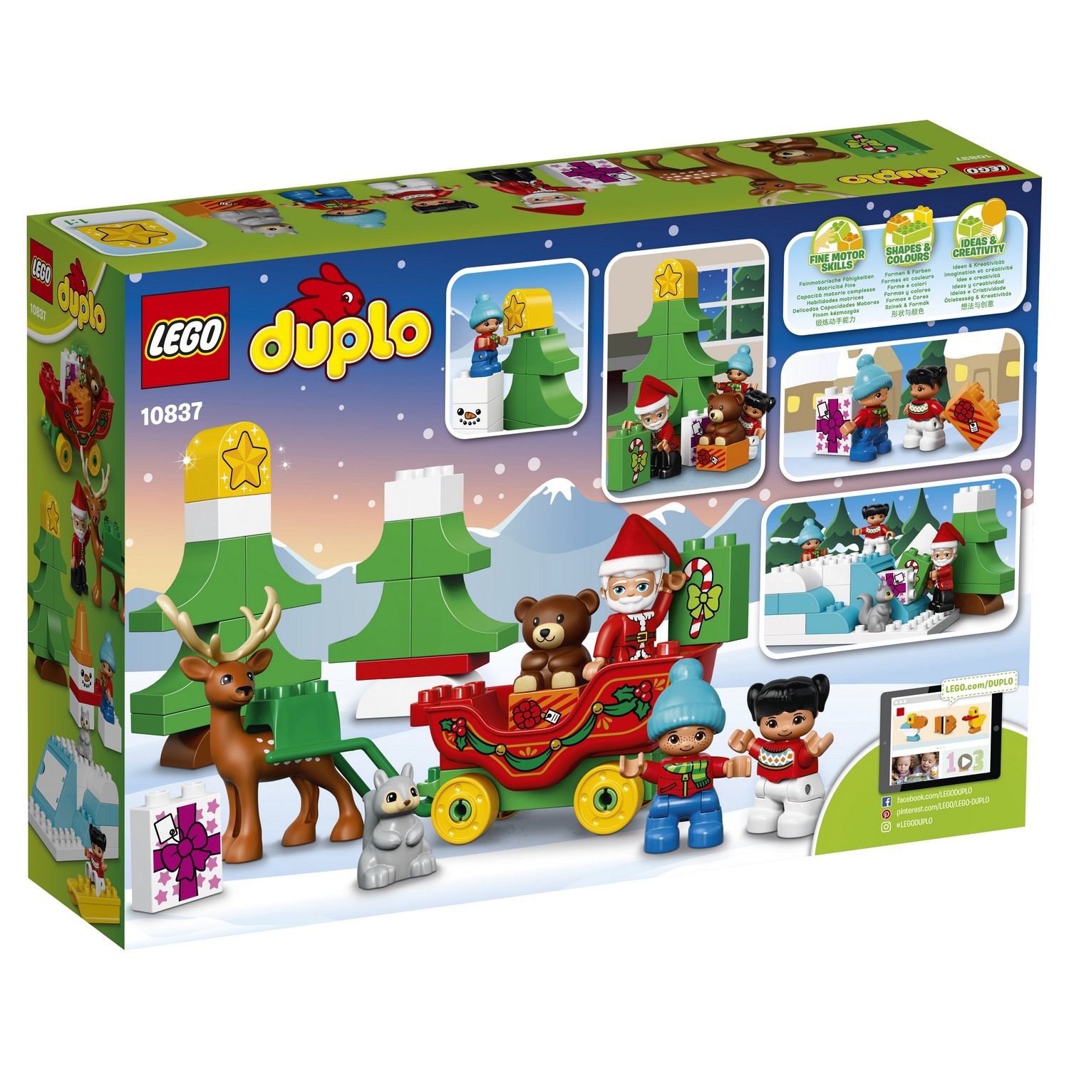 Конструктор LEGO DUPLO Town Новый год (10837) купить по цене 1899 ₽ в  интернет-магазине Детский мир