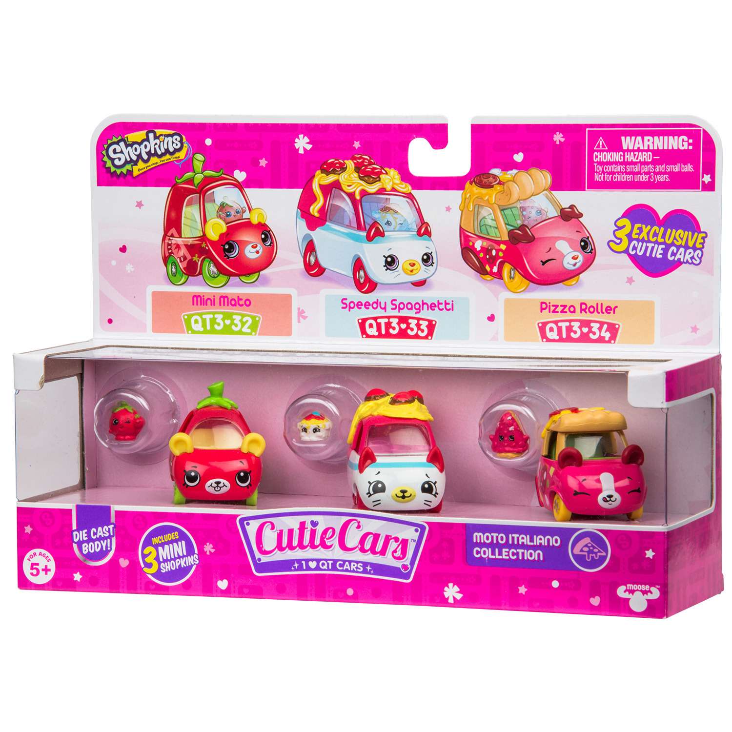 Машинки Cutie Cars 3шт +мини-фигурки Shopkins S3 Автоиталия 57137 - фото 2