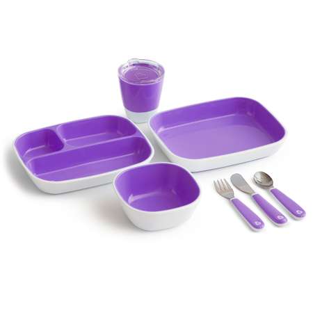 Набор посуды Munchkin 7предметов Фиолетовый