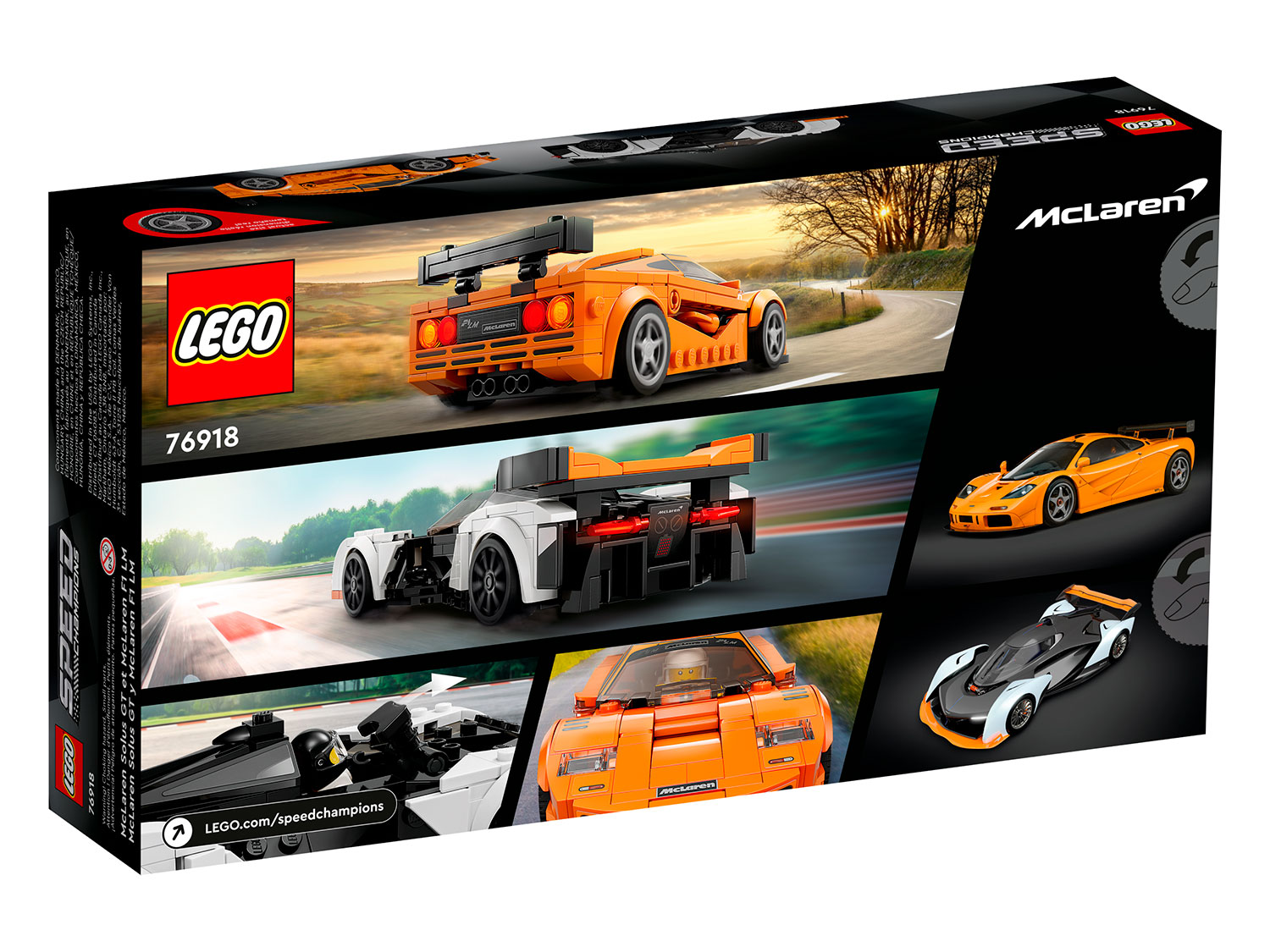 Конструктор детский LEGO Speed Champions Автомобили Solus GT и F1 LM 76918 - фото 9