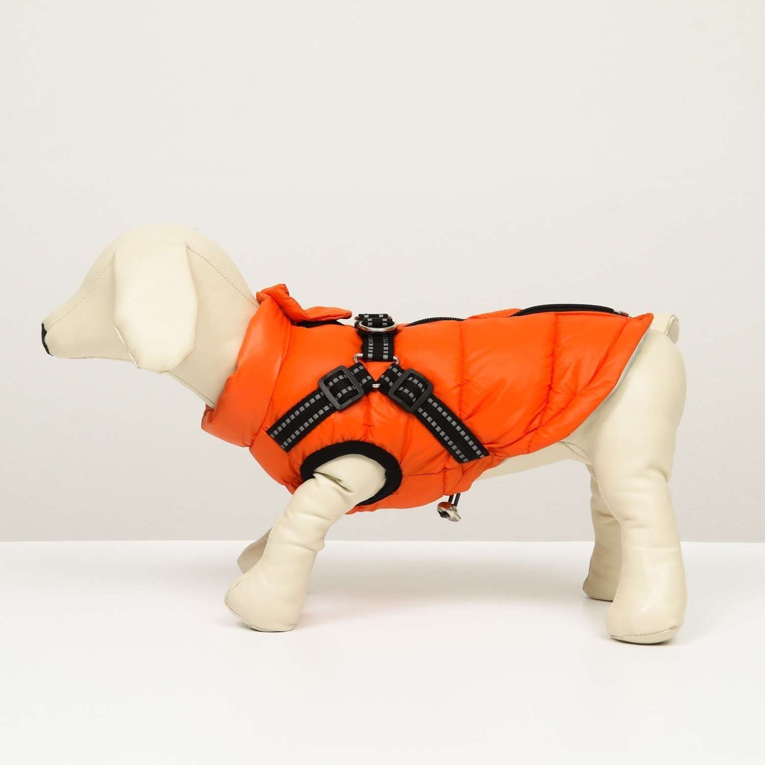Куртка для собак Sima-Land со шлейкой коралловая - фото 5
