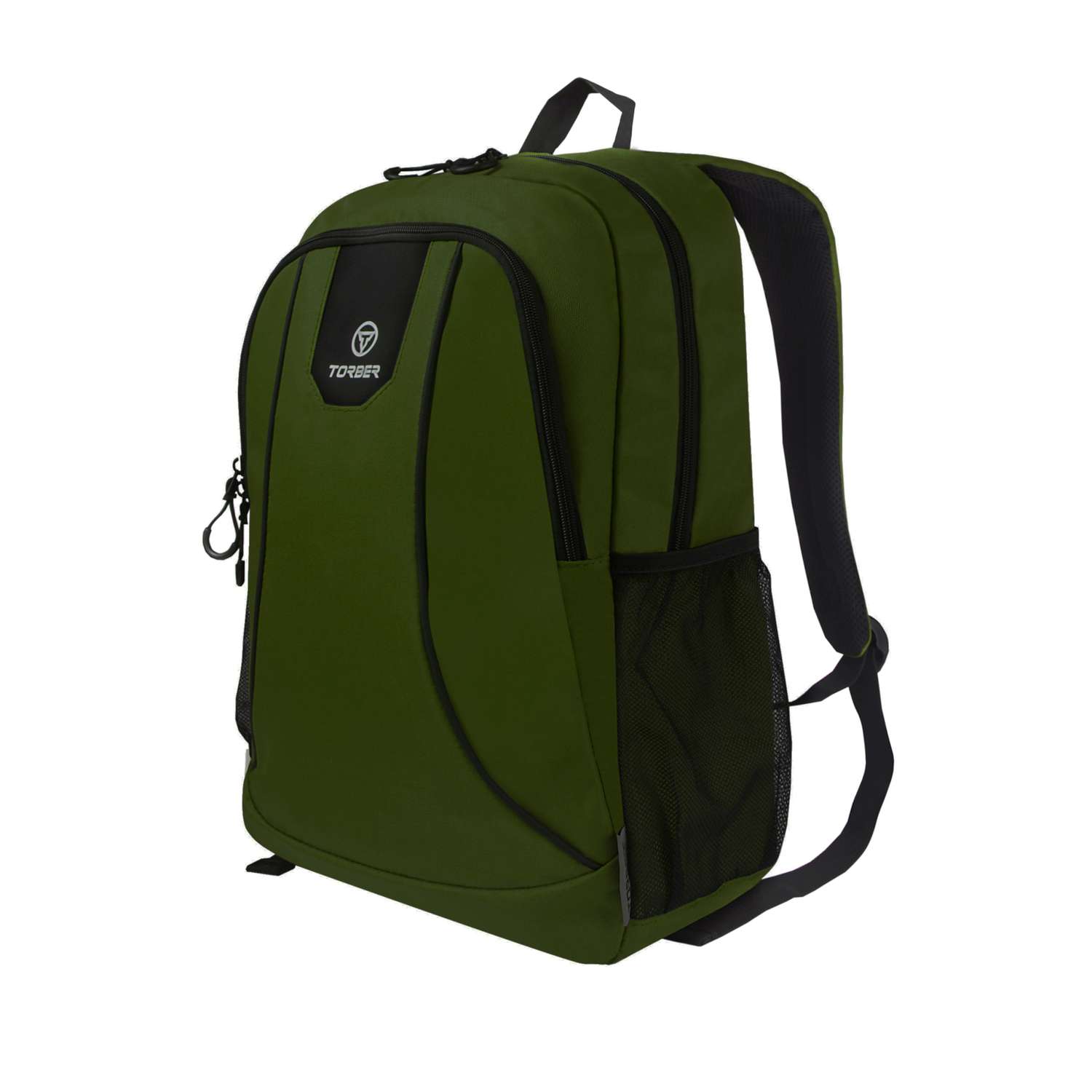 Рюкзак TORBER ROCKIT зеленый с отделением для ноутбука 15 - фото 2