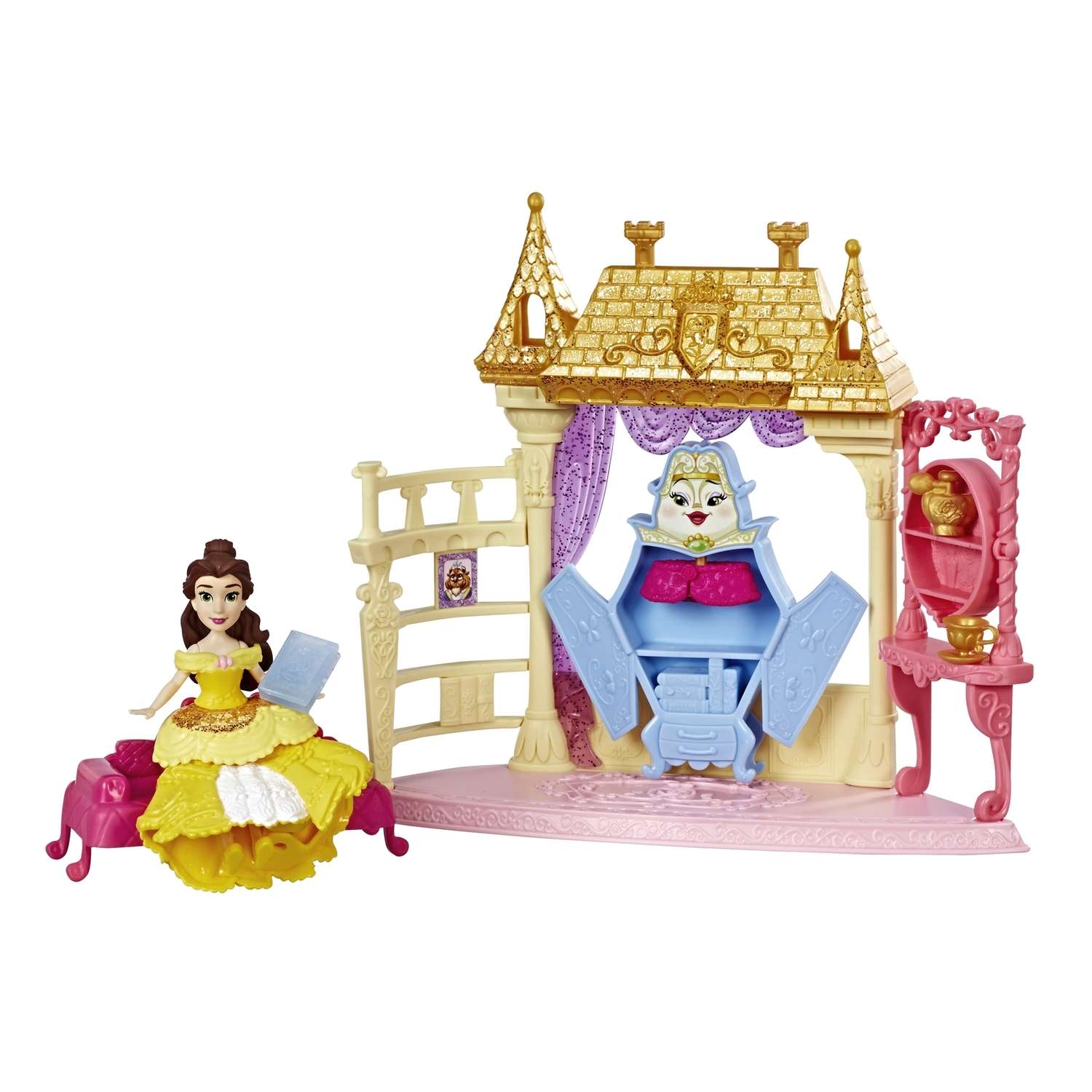 Набор игровой Disney Princess Hasbro Кукла из мультфильма Спальня Белль E3083EU4 E3052EU4 - фото 1
