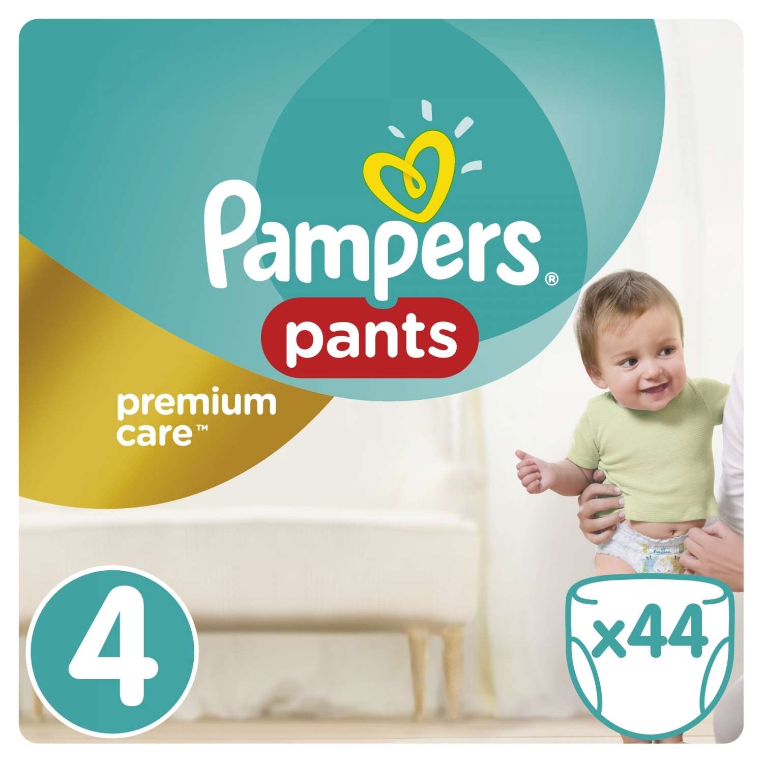 Подгузники-трусики Pampers Premium Care 9-14кг 44шт - фото 1
