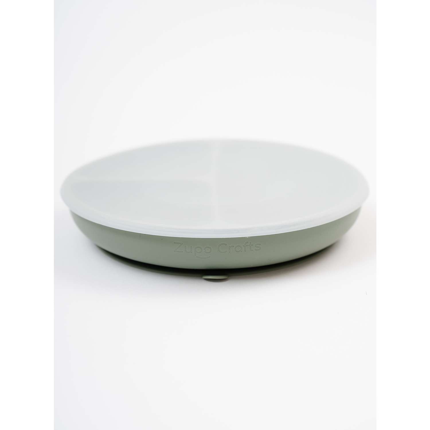 Силиконовая тарелка с крышкой Zupo Crafts холодная полынь - фото 1