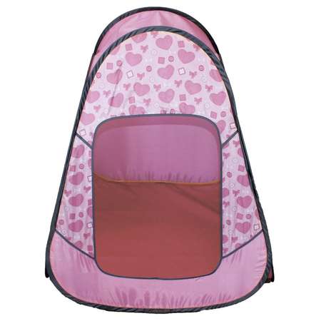 Палатка Zabiaka детская игровая «Радужный домик» 80 × 55 × 40 см Принт «Пуговицы на розовом»