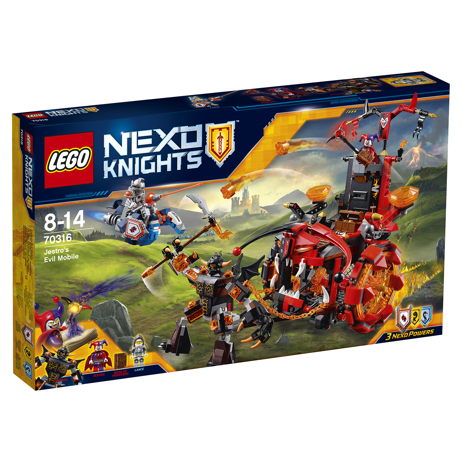 Конструктор LEGO Nexo Knights Джестро-мобиль (70316) купить по цене 999 ₽ в  интернет-магазине Детский мир