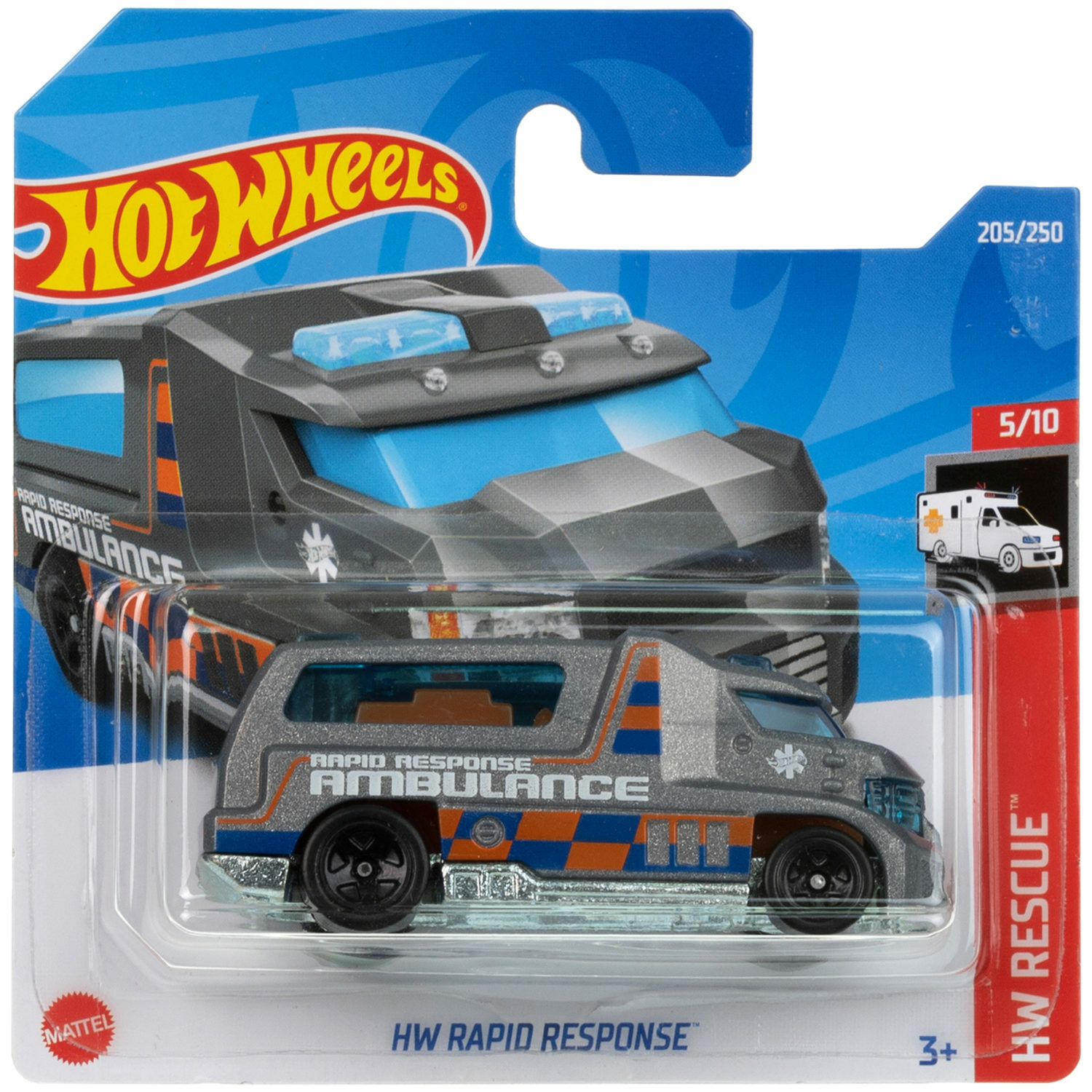 Скорая помощь Hot Wheels без механизмов 5785-106 - фото 6