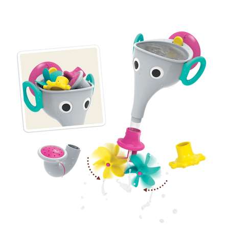 Игрушка для ванны Yookidoo Веселый слон серый