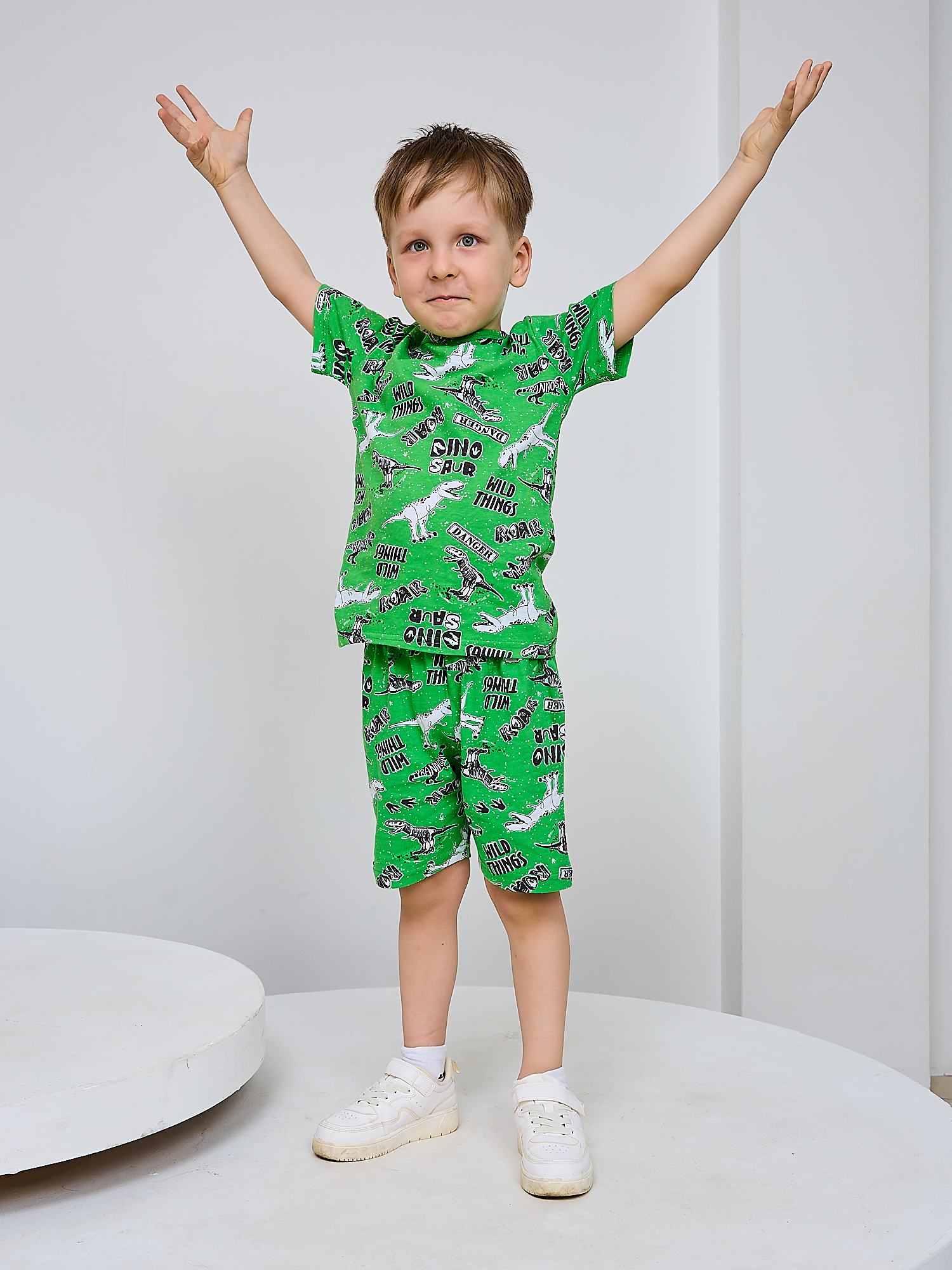 Костюм Mil Art kids 1902201547SUIT-SHORTS-LETO-GREEN - фото 6