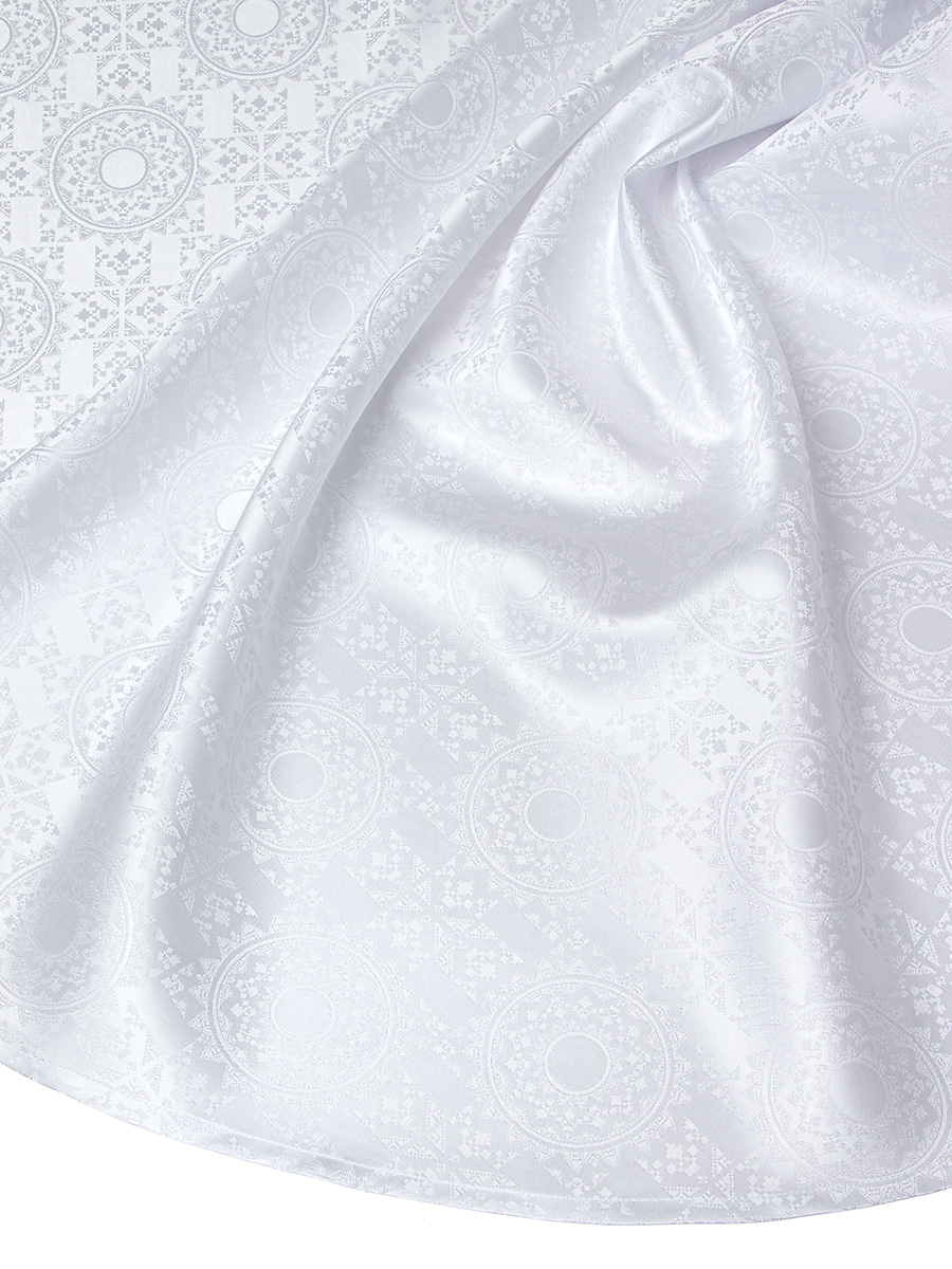 Скатерть DeNASTIA Талисман D180 см белый E020162 - фото 4
