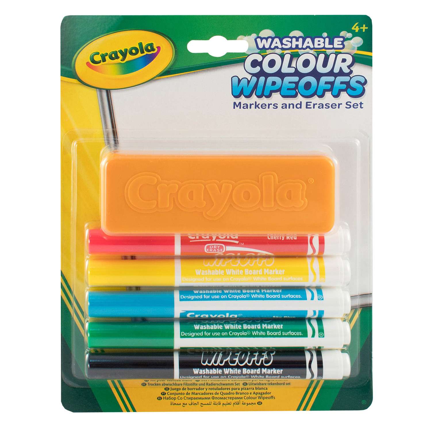 Фломастеры Crayola стираемые с губкой 5 цветов 98-9302 - фото 4