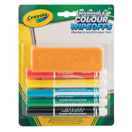 Фломастеры Crayola стираемые с губкой 5 цветов 98-9302