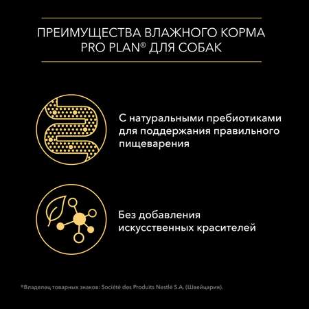 Корм для собак PRO PLAN взрослых утка пауч 85г