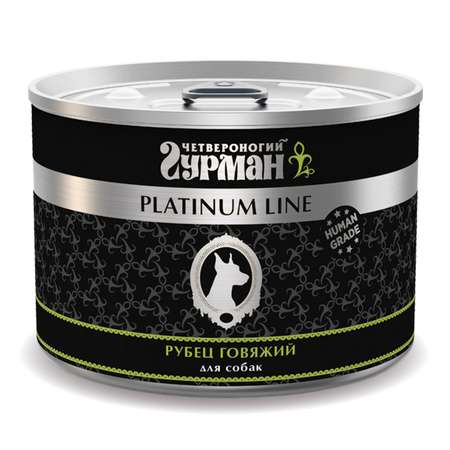 Корм для собак Четвероногий Гурман 240г Platinum рубец говяжий в желе