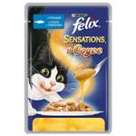 Корм влажный для кошек Felix Sensations 85г cоусе c треской и томатами пауч