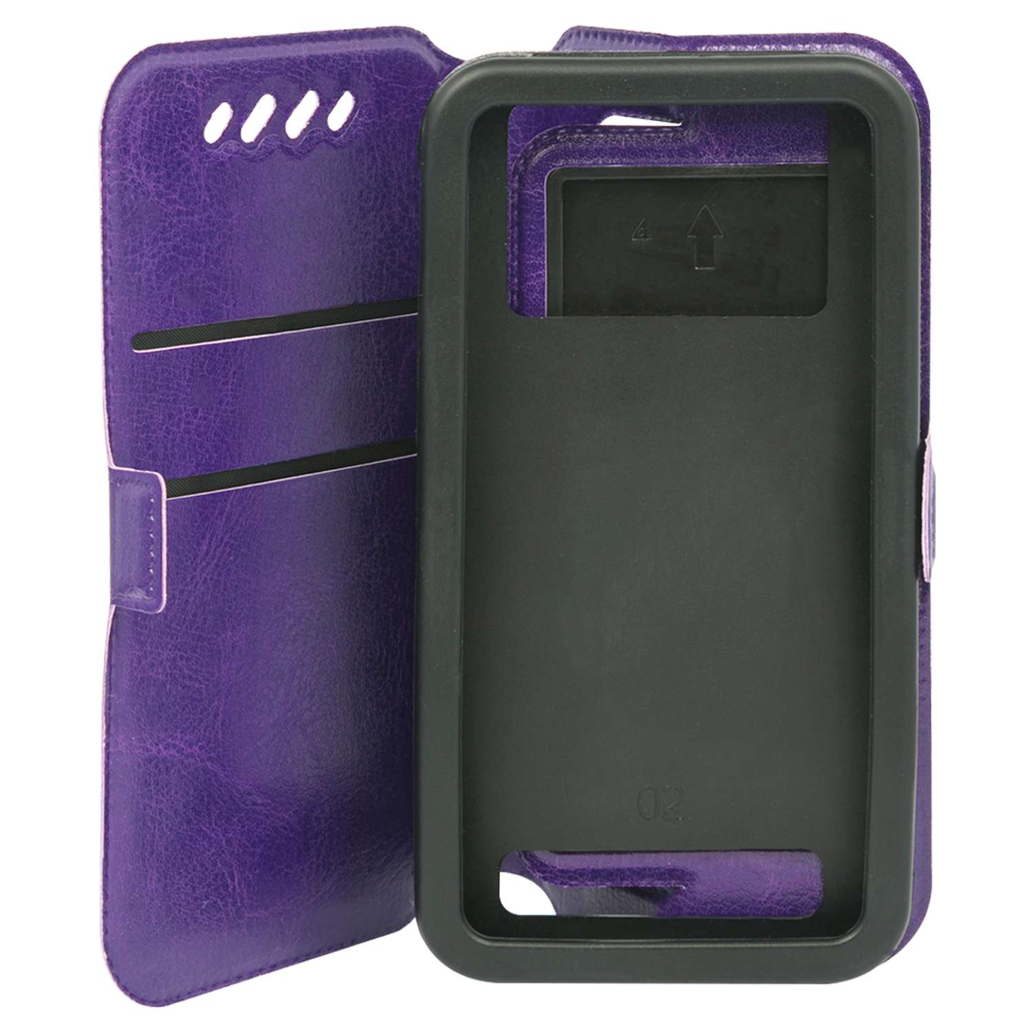 Чехол универсальный iBox Universal Slide для телефонов 3.5-4.2 дюйма фиолетовый - фото 1