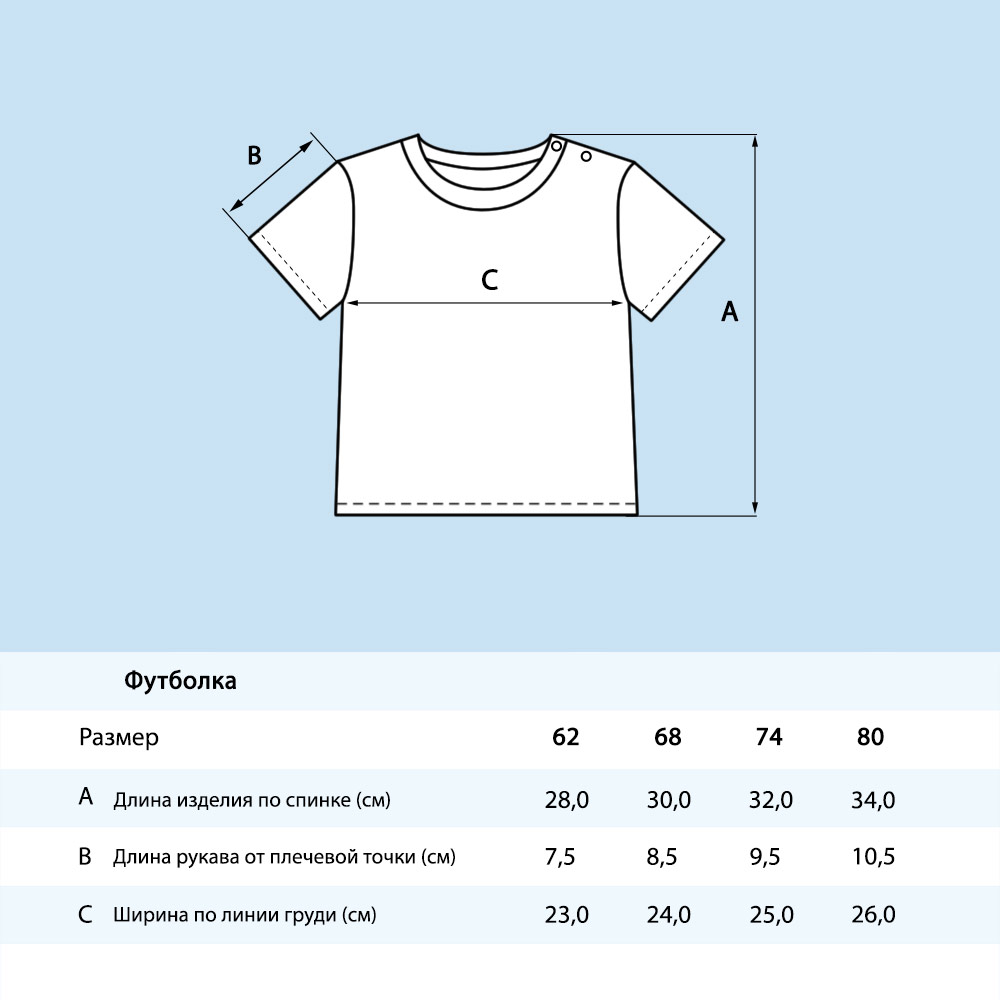 Футболка Ивбэби 20277/голубой - фото 7