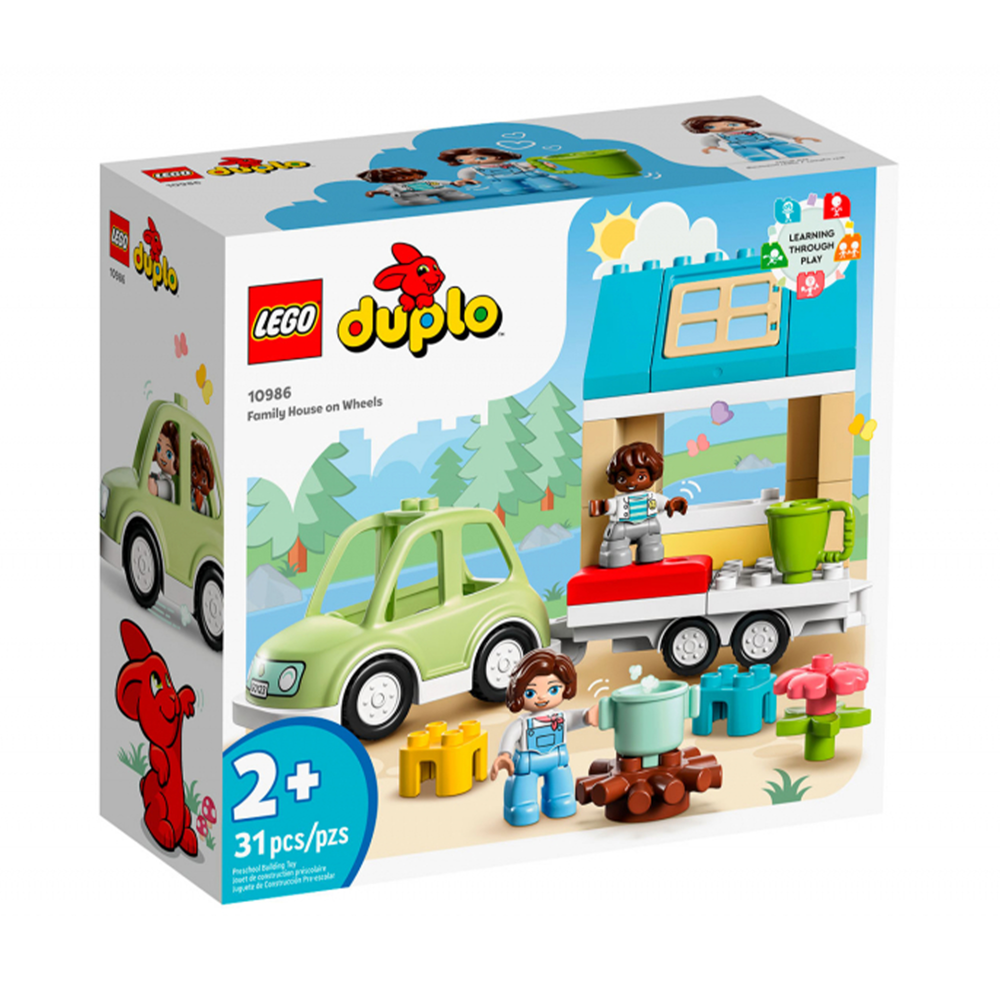 Конструктор LEGO DUPLO LEGO Семейный дом на колесах 10986 купить по цене  4563 ₽ в интернет-магазине Детский мир