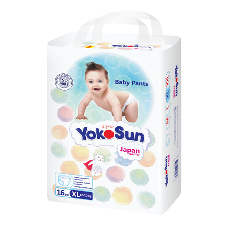 Подгузники-трусики YokoSun XL 12-20кг 16шт