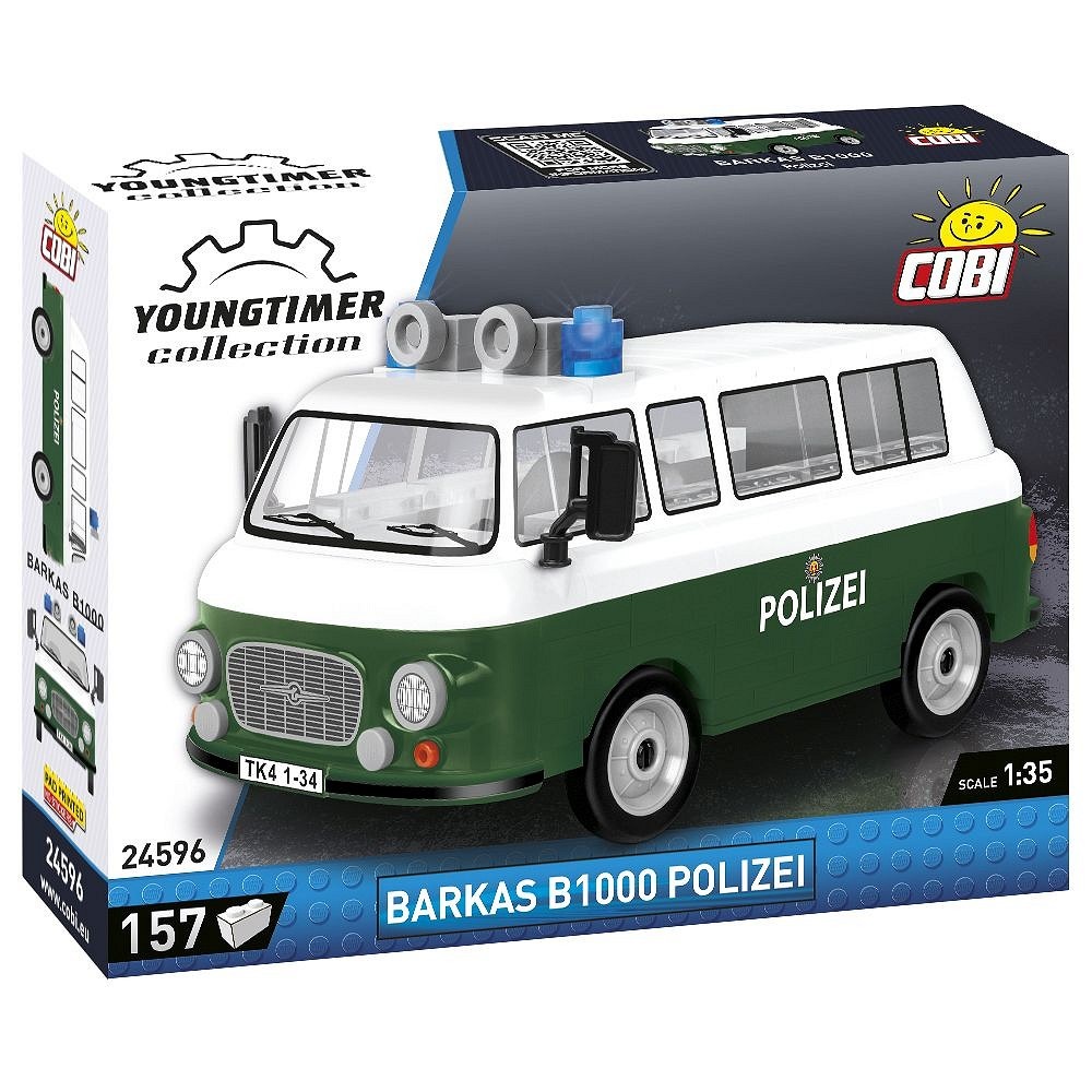 Конструктор COBI Микроавтобус Barkas B1000 Polizei 157 деталей - фото 1