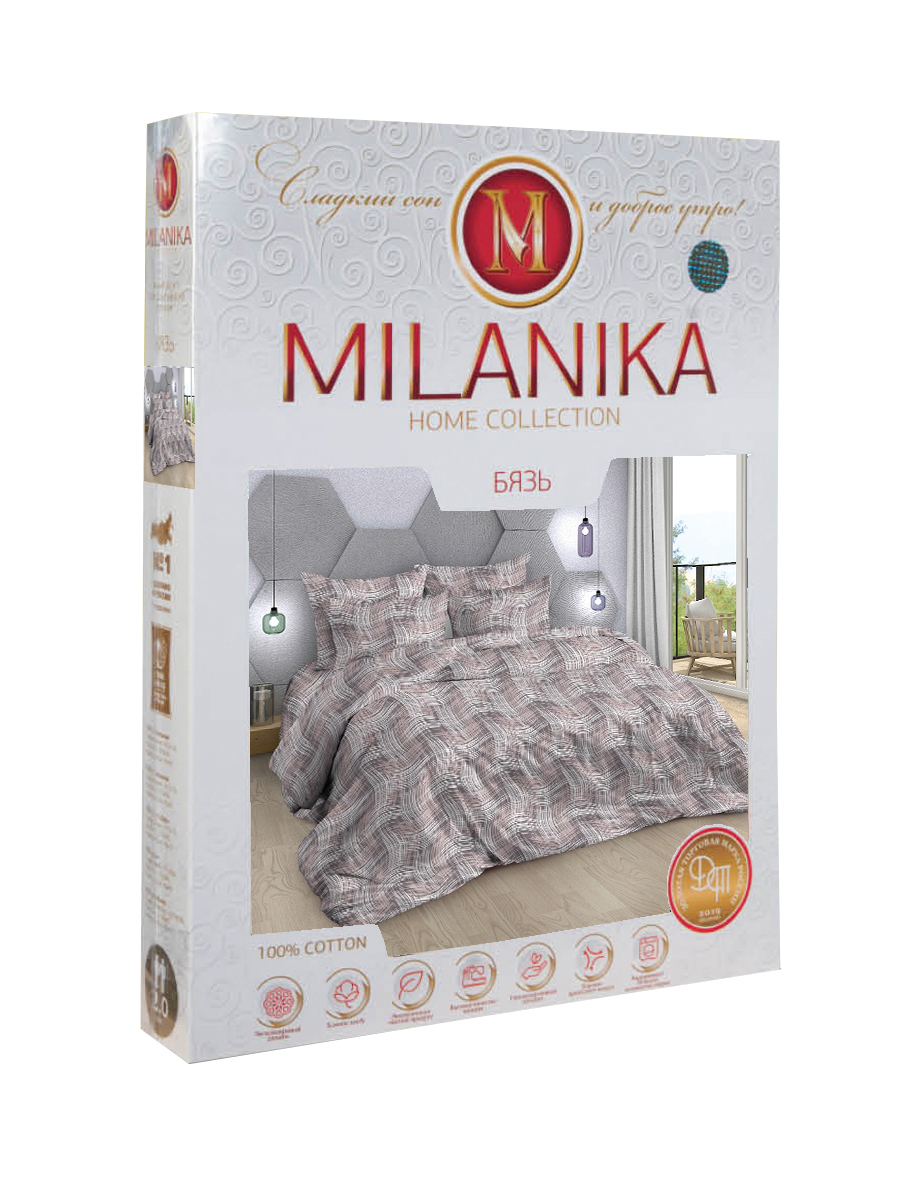 Комплект постельного белья MILANIKA Арабески 4 предмета 2 - фото 9