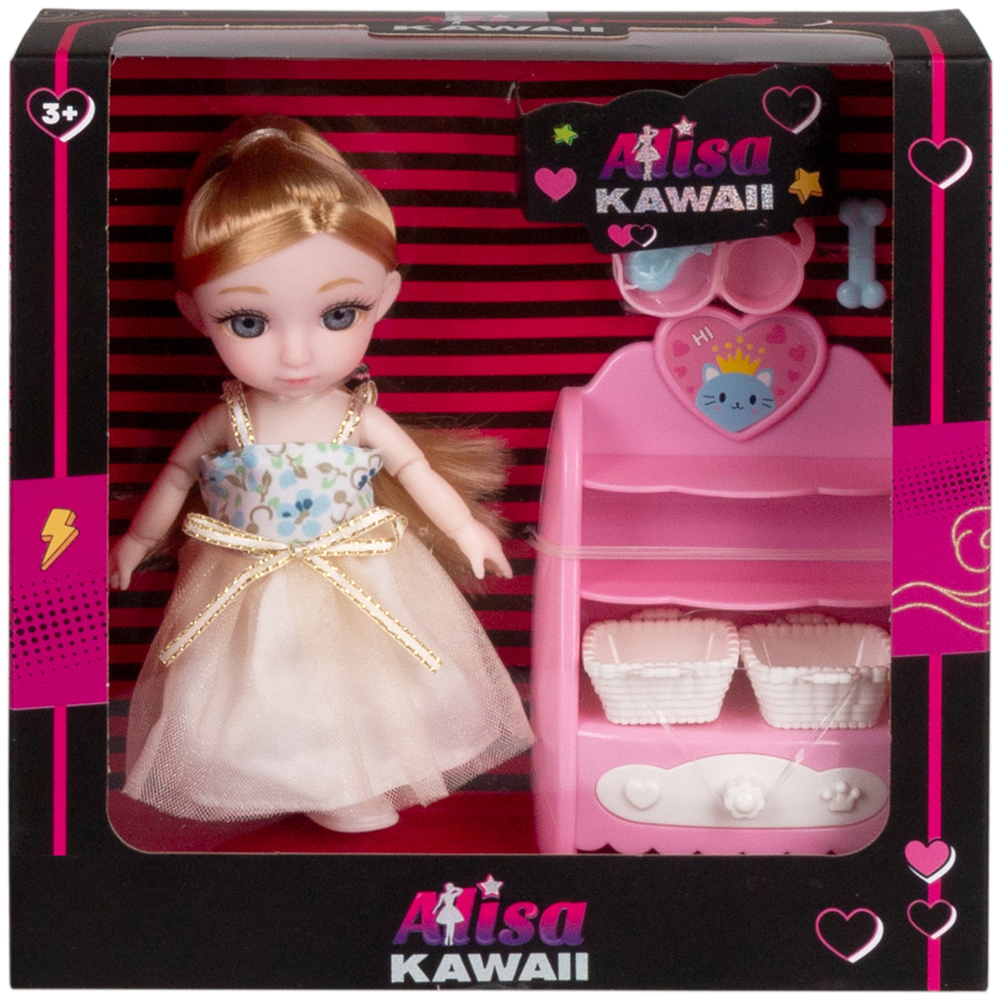 Кукла шарнирная 15 см 1TOY Alisa Kawaii выставка собак с аксессуарами Т24360 - фото 14