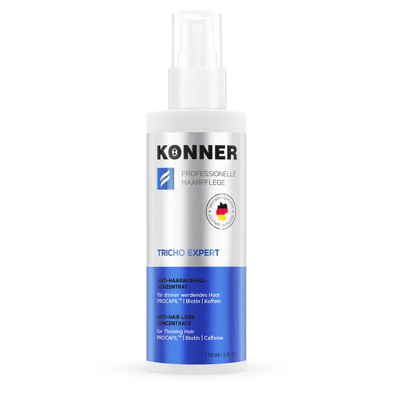 Спрей для волос KONNER концентрированный против выпадения с биотином и кофеином 150 мл - фото 1
