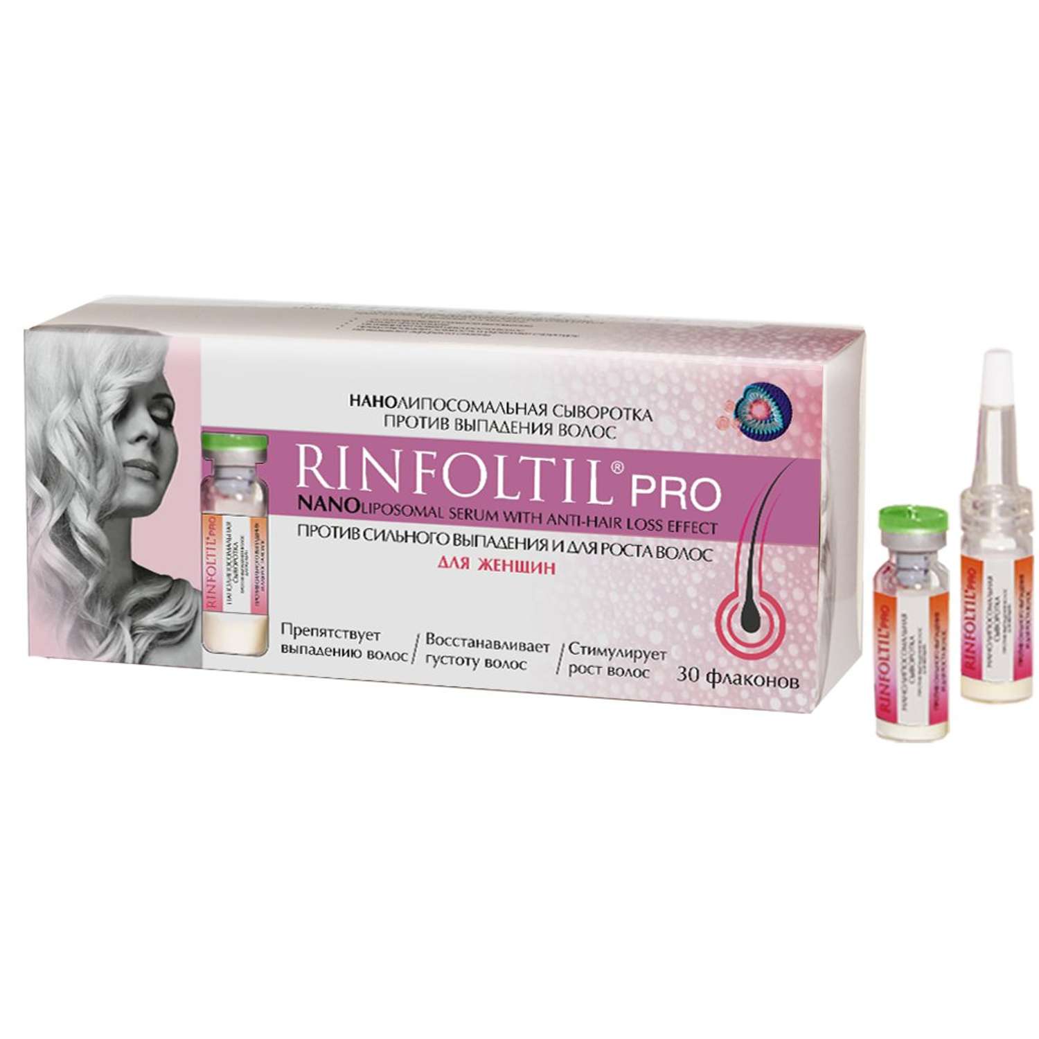 Сыворотка Rinfoltil PRO Нанолипосомальная против выпадения волос - фото 1