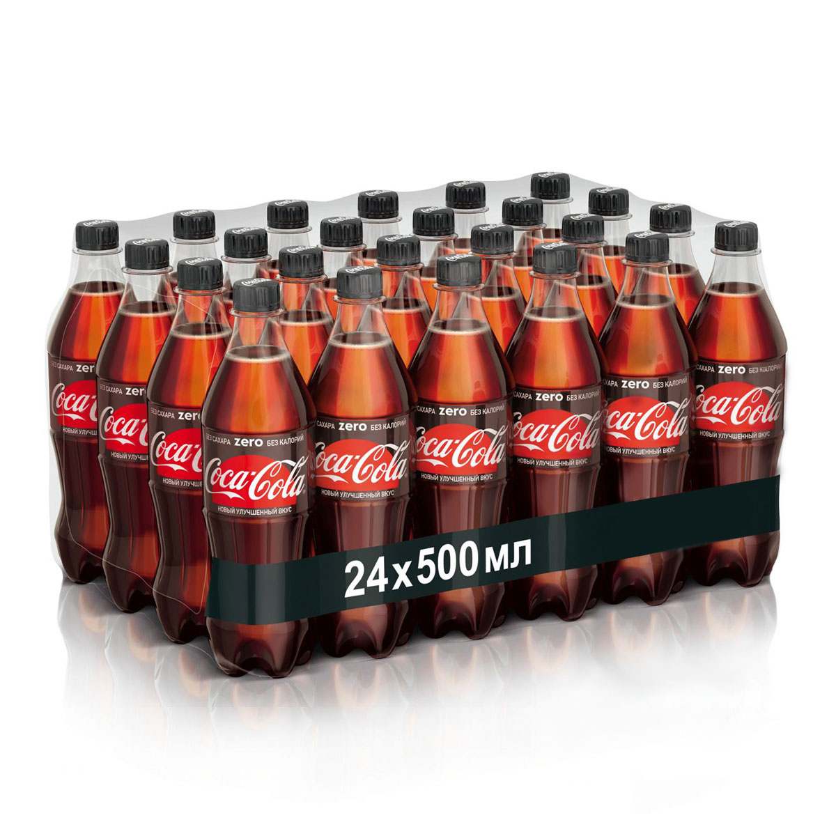 Напиток газированный Coca-Cola Zero (Кока Кола без сахара) 0.5 л х 24 шт. - фото 1