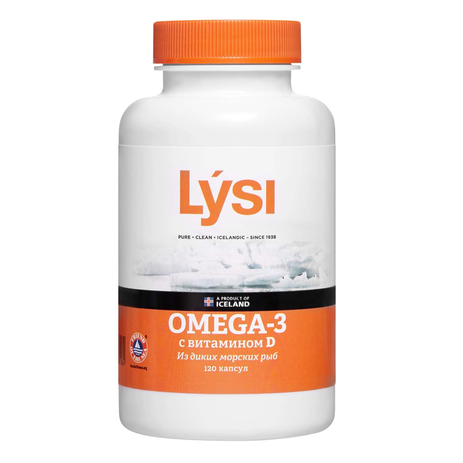 Lysi Омега-3 с витамином Д 120капсул - фото 1