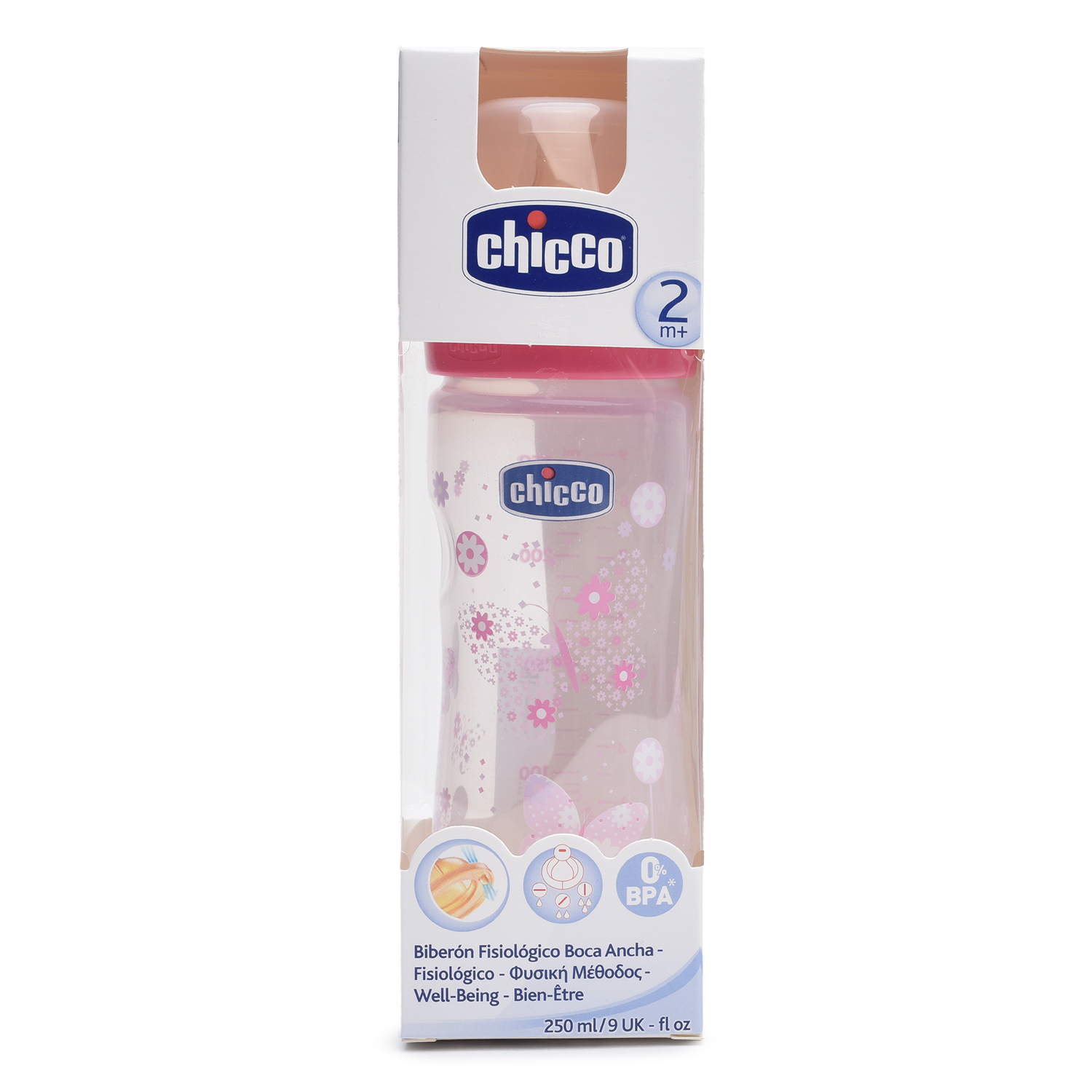 Бутылочка Chicco 250 мл с латексной соской - фото 3