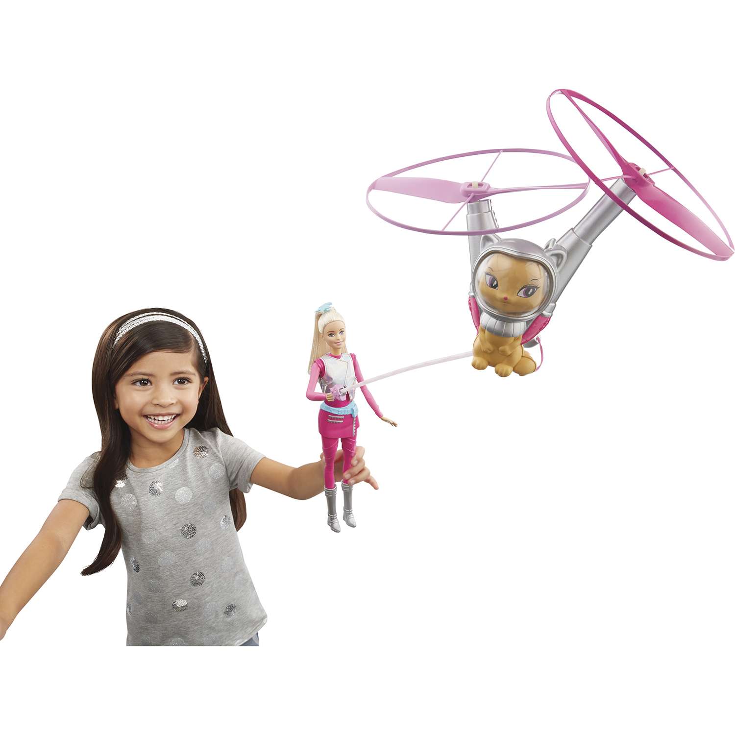 Кукла Barbie с летающим котом DWD24 - фото 10