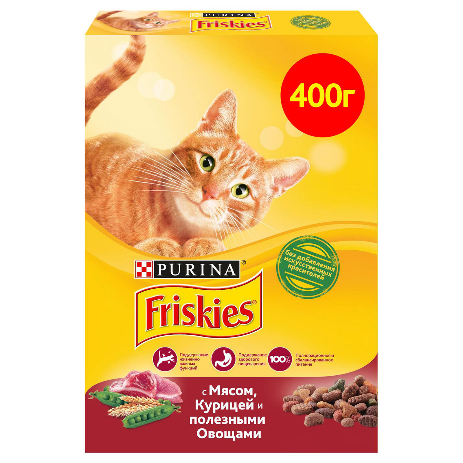 Сухой корм для кошек Friskies 0.4 кг (полнорационный) - фото 1