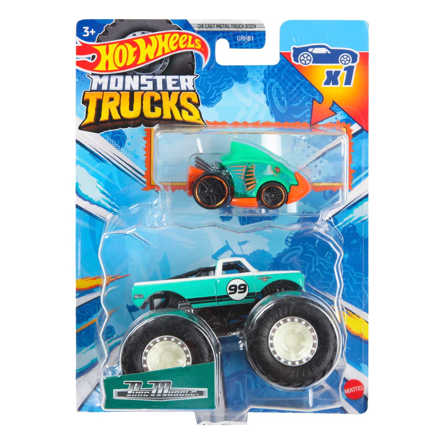 Машина Hot Wheels Monster Truck Pure Muscle HKM14 GRH81 - фото 7