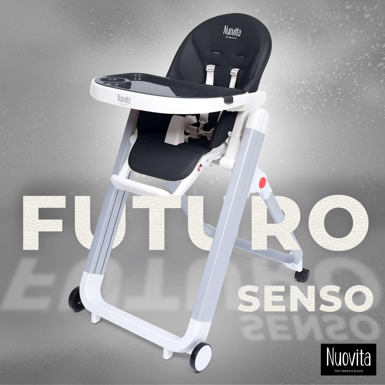 Стульчик для кормления Nuovita Futuro Senso Bianco Черный - фото 2