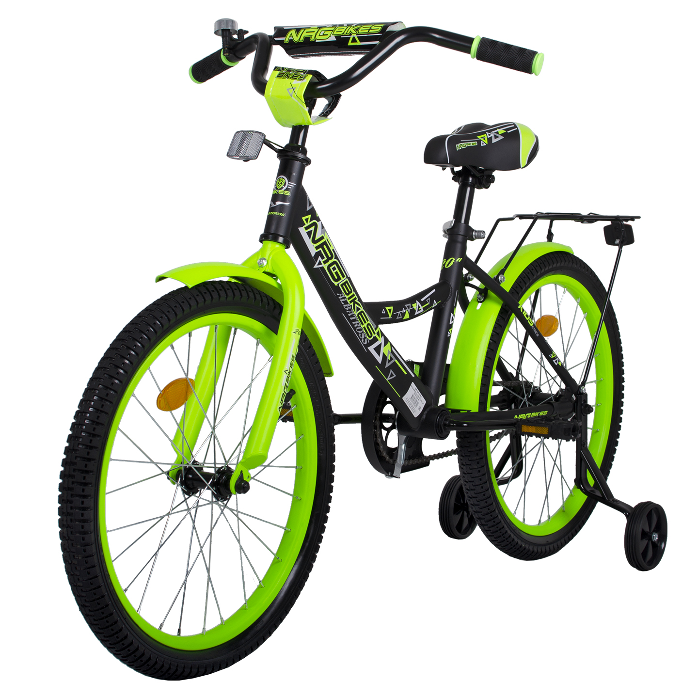 Велосипед NRG BIKES Albatross 20 black-green - фото 13