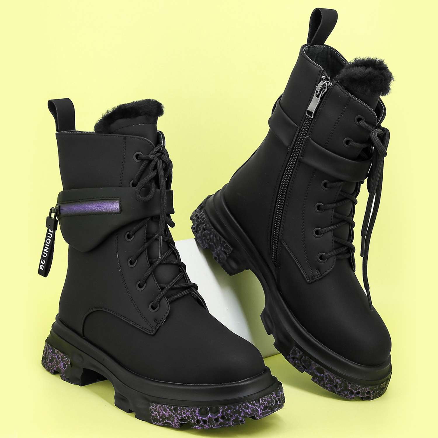 Ботинки KENKA TDS_86168-1_black-violet - фото 2