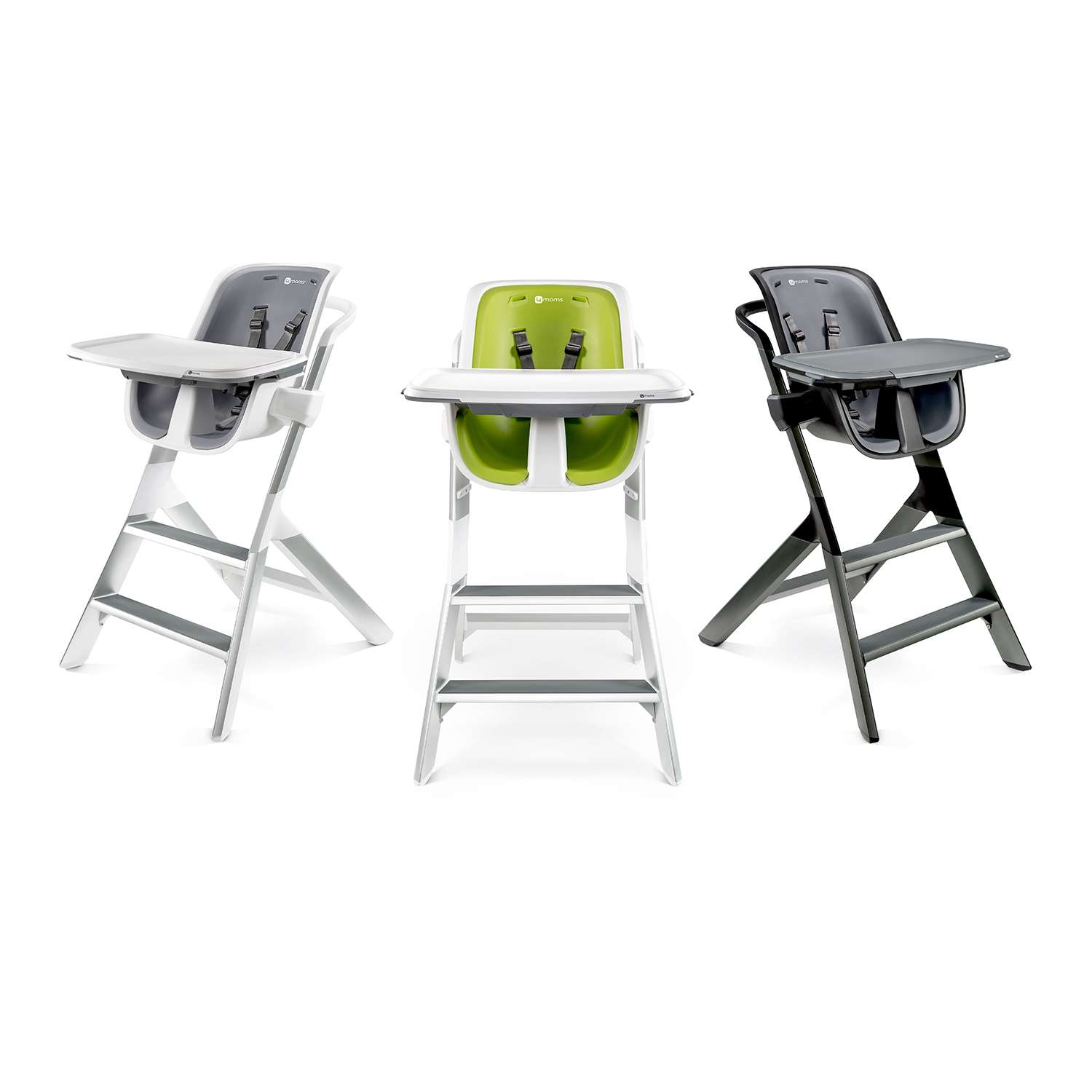 Стульчик для кормления 4Moms High-chair белый/серый - фото 5