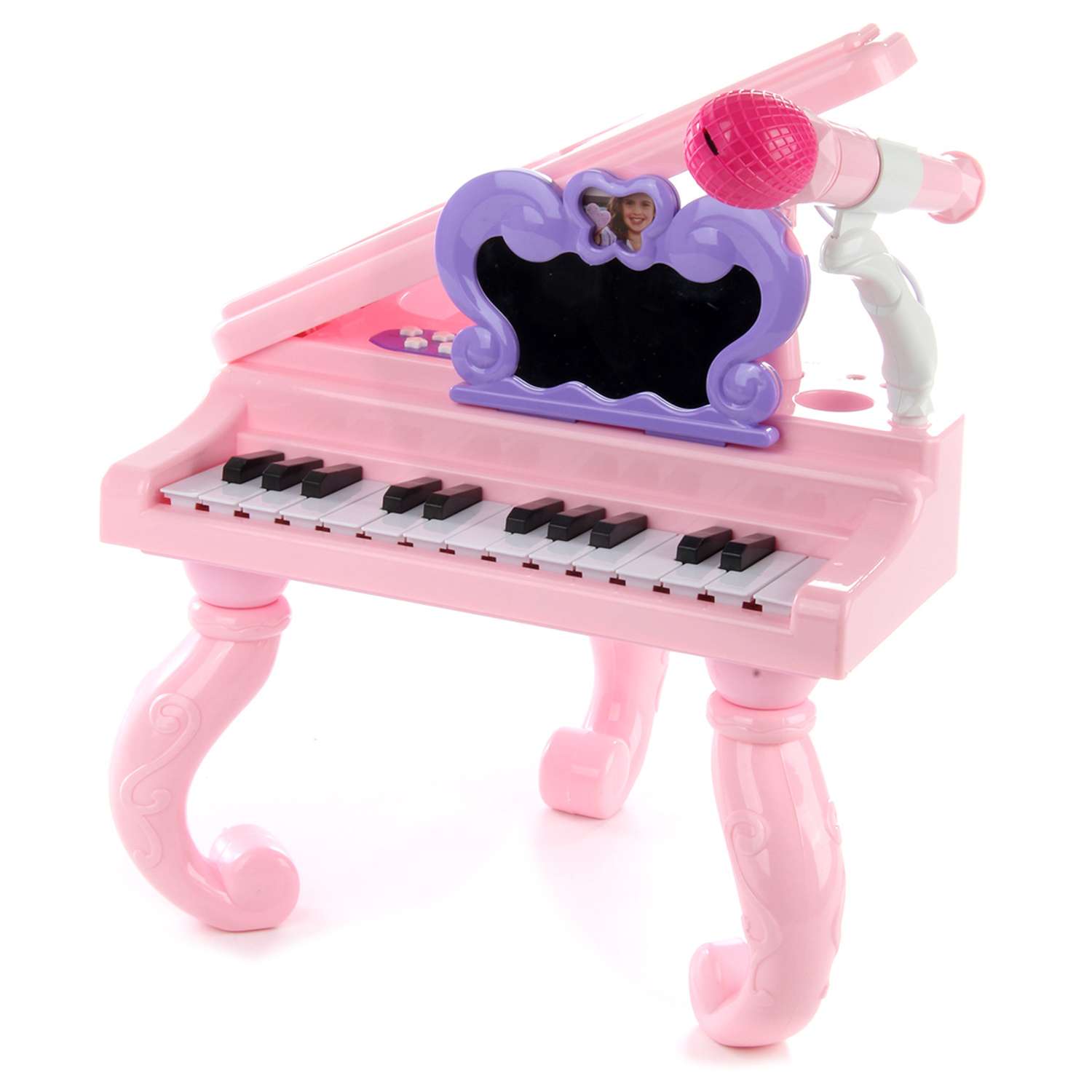Музыкальная игрушка Veld Co Пианино с микрофоном на батарейках Юный артист - фото 5