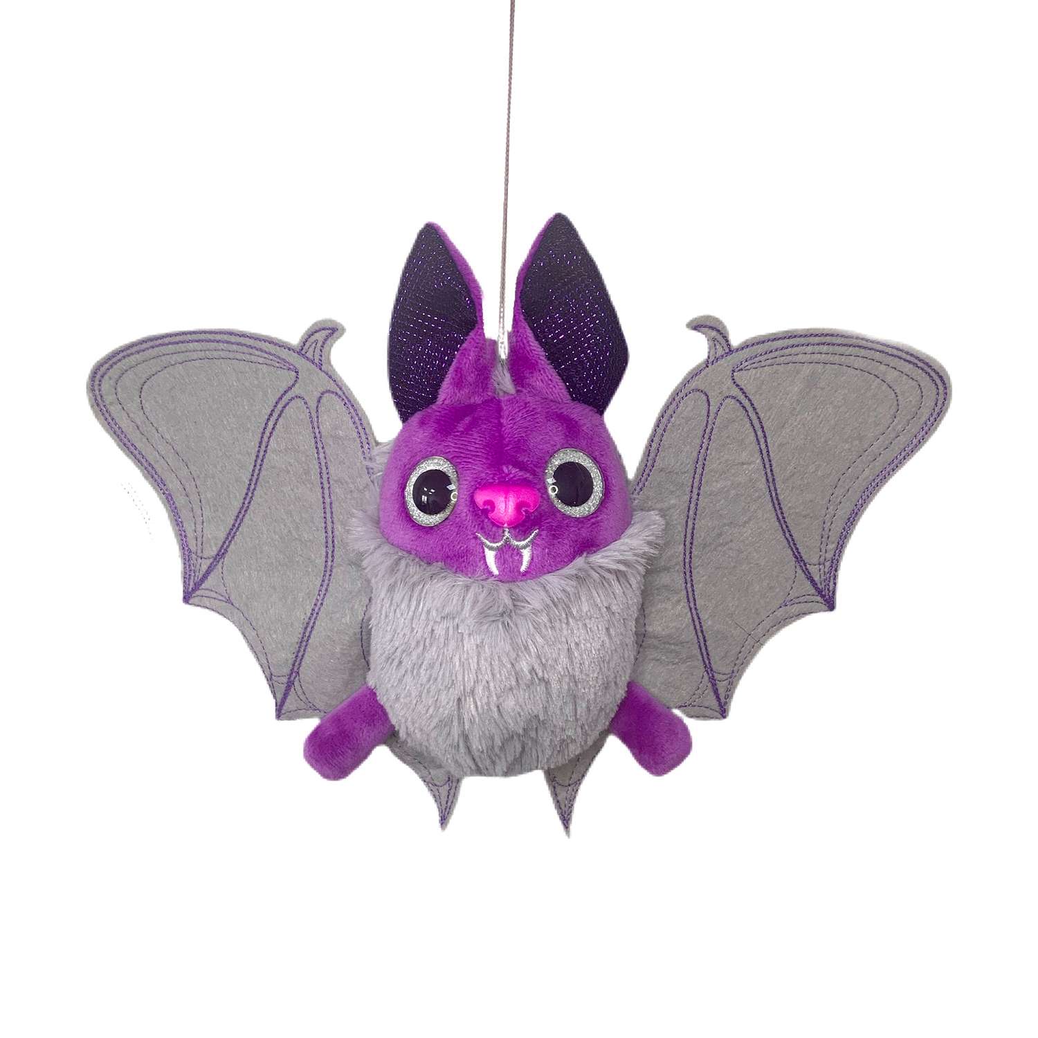 Мягкая игрушка МАЛЬВИНА Летучая мышь Мэлис 27 см фиолетовая - фото 2