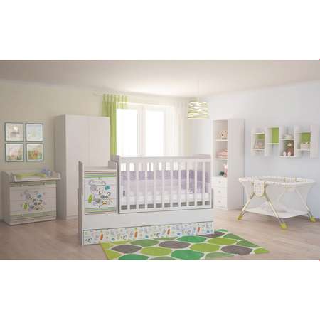 Комод Polini kids Simple 1580 Панды Белый