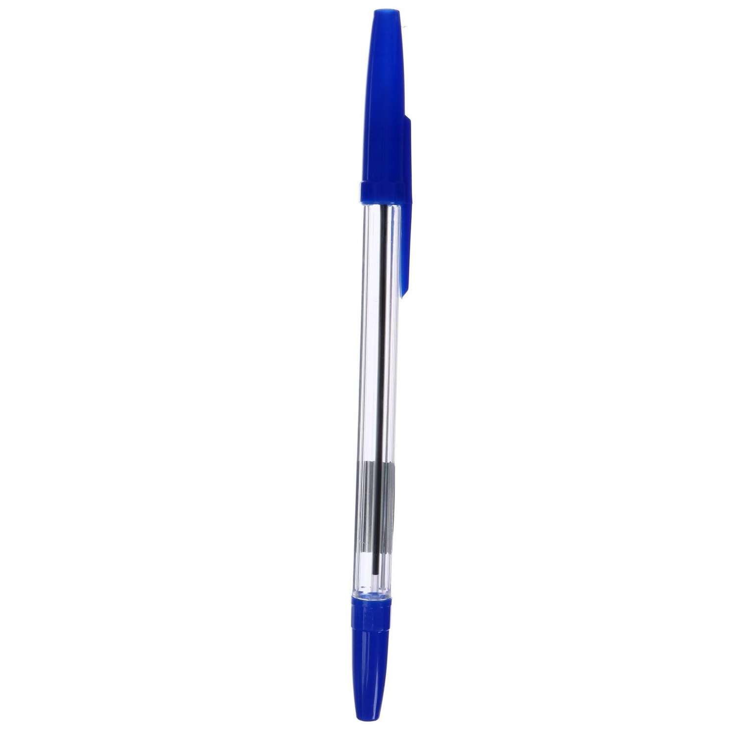 Ручка Calligrata 0.7 мм синий корпус прозрачный - фото 1