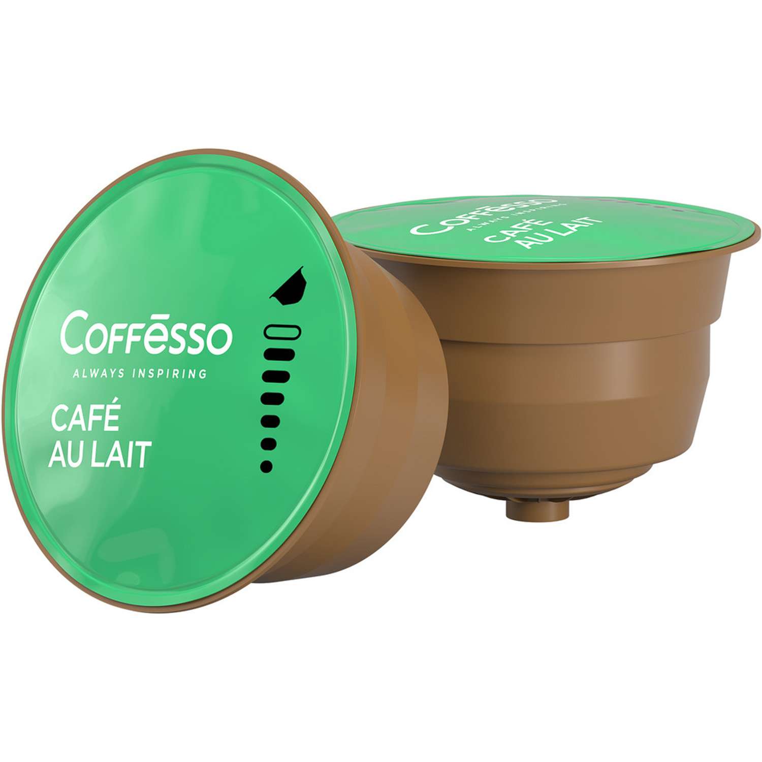 Кофе в капсулах Coffesso CAFE AU LAIT l Набор для приготовления кофейного напитка 160г капсула - фото 3