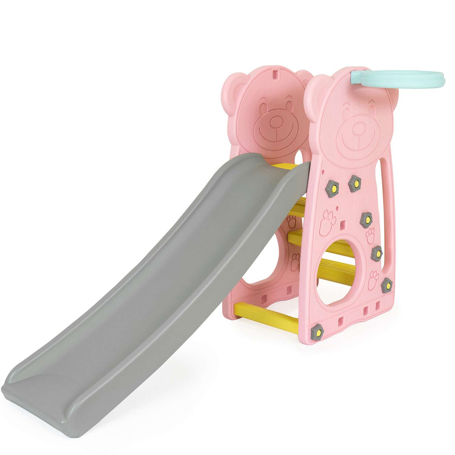 Детская горка Happy Box JM-755B розовая - фото 1