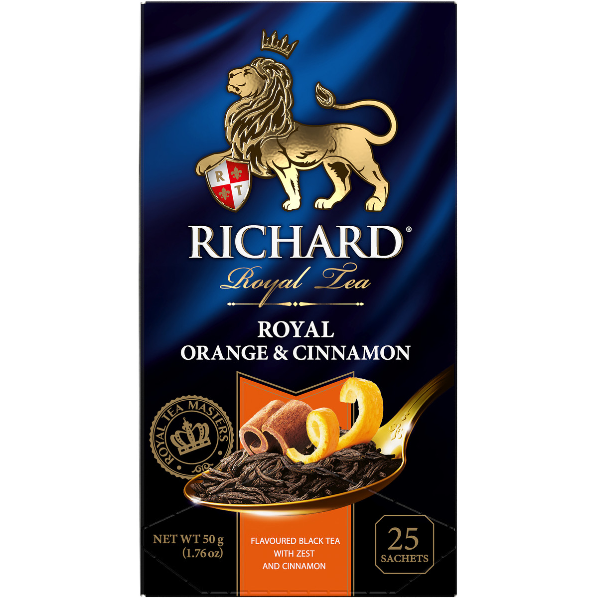 Чай черный Richard Orange Cinnamon ароматизированный 25 пакетиков - фото 1