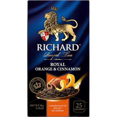 Чай черный Richard Orange Cinnamon ароматизированный 25 пакетиков
